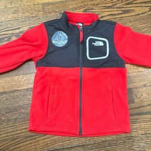 Red fleece North Face - NWT - size 5